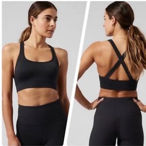NWT-Athleta Black Aurora Scoop Bra D-DD